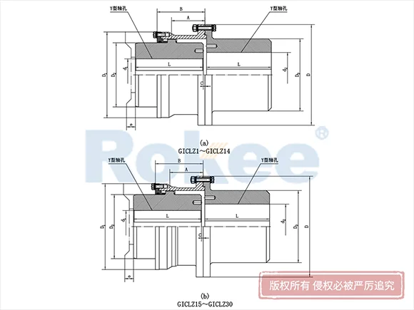 GICLZ型接中间轴鼓形齿式联轴器