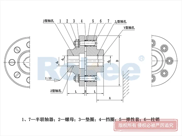 LT(TL)型弹性套柱销联轴器